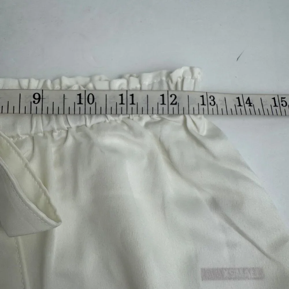 Flora Nikrooz NEW 2 Piece Ivory Nightie Satin Shorts & Top XS Loungewear